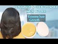 DIY CHEBE POWDER & FENUGREEK HAIR BUTTER FOR MASSIVE HAIR GROWTH | updated relaxed hair routine 2020