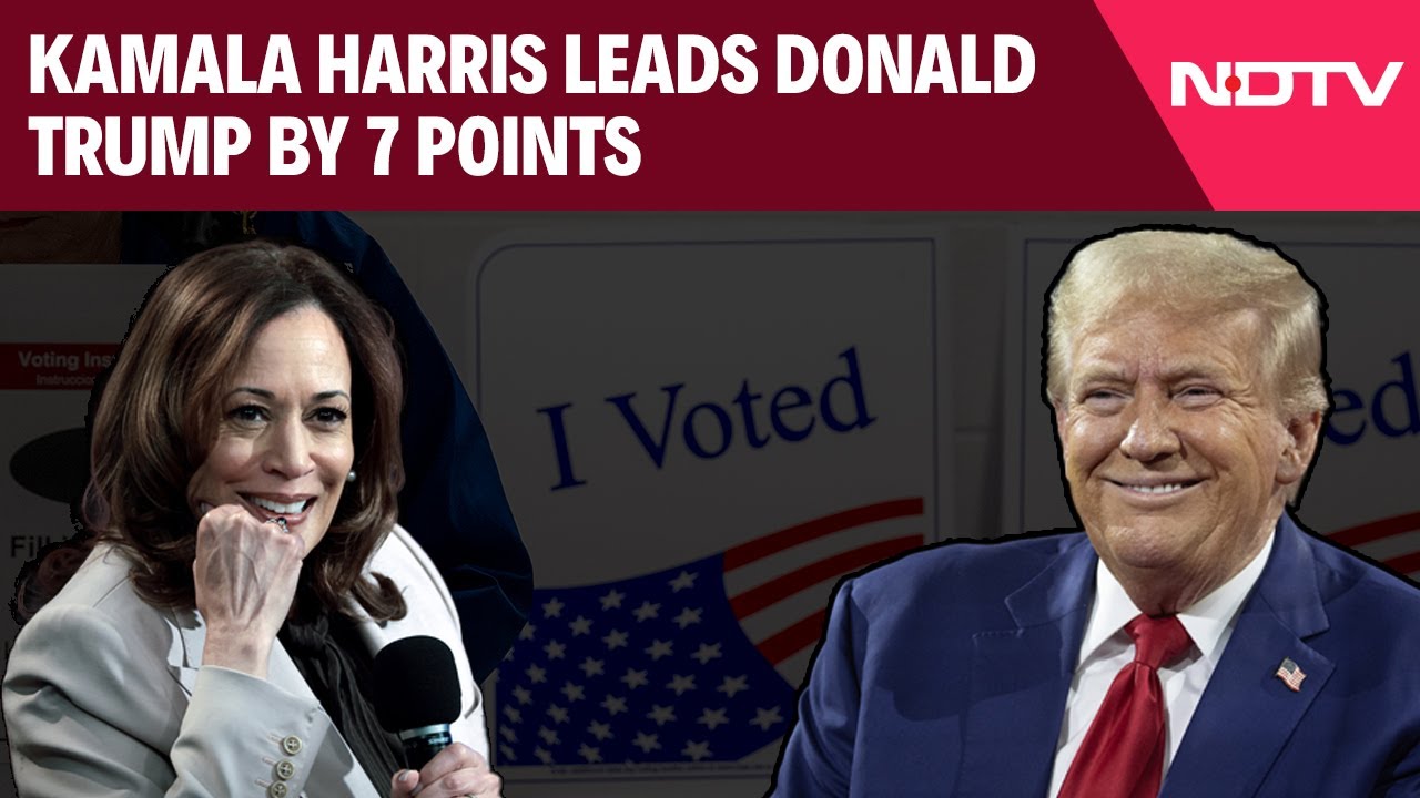 US Elections | Harris Vs Trump: Kamala Harris Leads Trump By 7 Points ...
