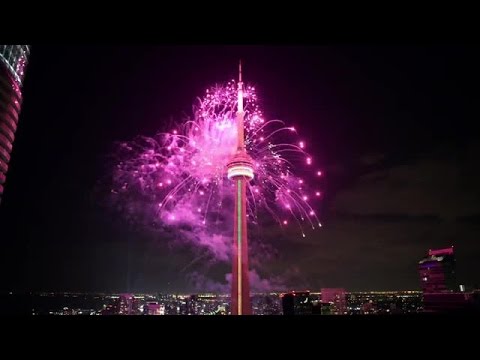 Video: Wird es am cn tower ein Feuerwerk geben?