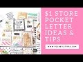 $1 Store Pocket Letter Tips & Ideas