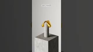 0% vs 100% Soft Metal Rod | Insane Physics Simulation #3d #shorts