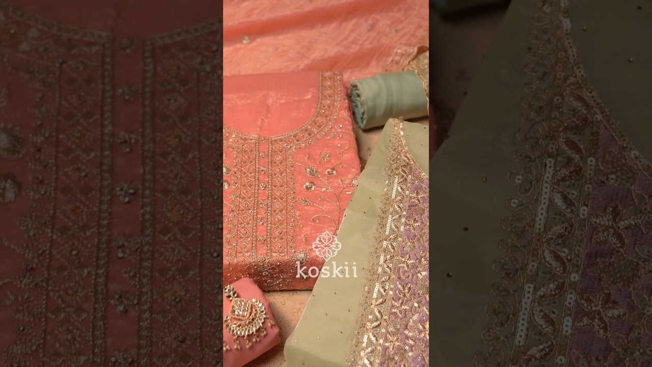 Koskii’s Shaadi-ready Silk Unstitched Suits:For those who embrace elegance and style ✨🫶🏻