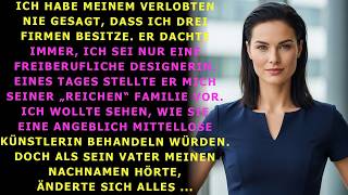 Ich gab mich beim Familienessen meines Verlobten als pleite Designer aus – dann erstarrten sie!