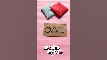Squid game invitation card tutorial🧰#squidgame #squidgame2 #diy #papercraft #craft #shorts #thanos
