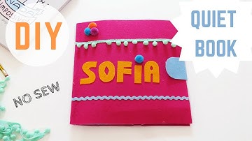 DIY No Sew Quiet Book +  FREE Patterns