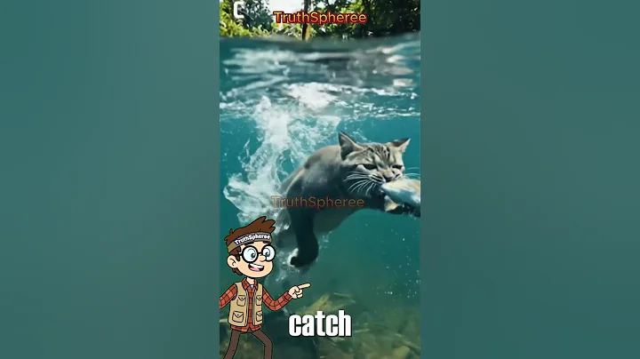 Watch the video about Don't Be Shocked! This Asian Fishing Cat Hunts Fish Like a Pro #WildCats #NatureFact #animals #facts