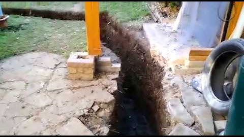 How to build an extension in your garden -Digging Foundation- Part 1