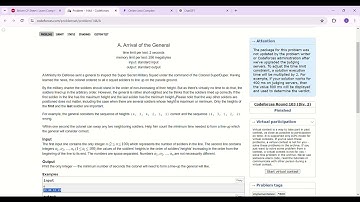 Problem | 8 | Arrival Of General | Codeforces |Java Solution-explained