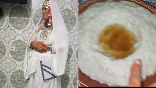 شاركت معاكم اليوم تحظيرات لرأس السنة الأمازيغية العصيدة بالعسل والزيت