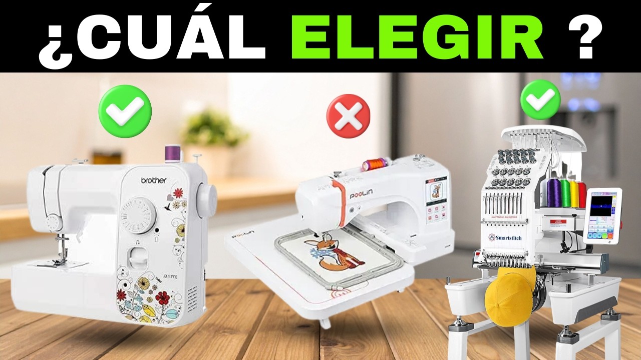 ✅7 Mejores MÁQUINAS de BORDAR [2026]🧵Bordadoras Calidad-Precio  Principiantes y Pequeños Negocios
