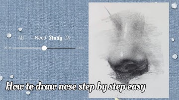 Charcoal Sketching Tutorial:  Nose / Easy Steps for Beginners / WuArt
