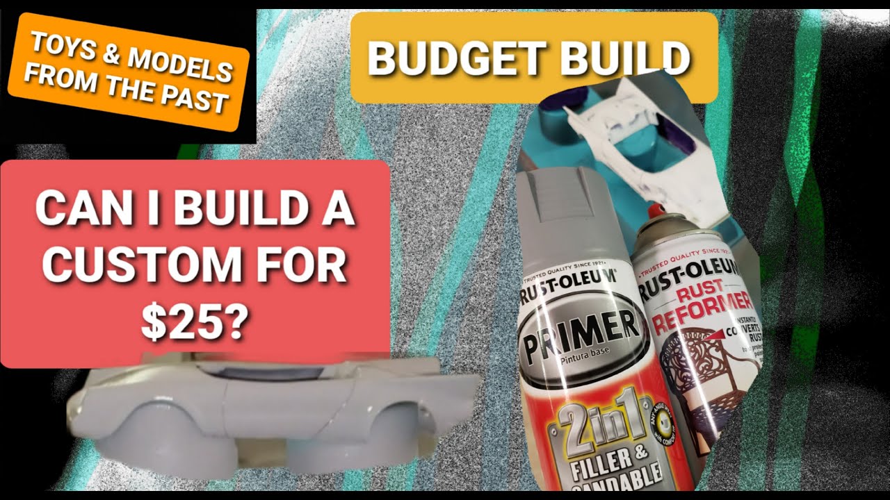 BUDGET BUILD PART 4 CAN I BUILD A CUSTOM CORVETTE MODEL FOR $25? INTERIOR START & 1ST COAT  PRIMER