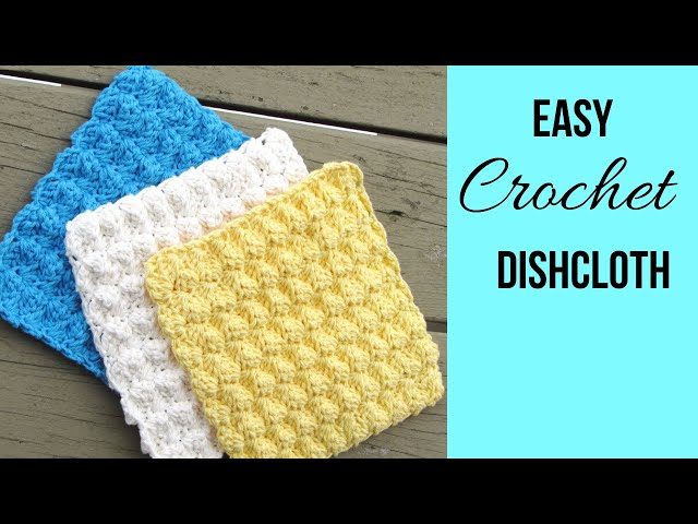 Easy Crochet Dishcloth, Cottage Dishcloths - Crochet Dreamz