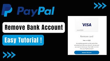 How To Remove Bank Account on Paypal - Delete Bank Account !