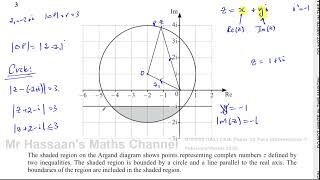 CAIE, 9709/32/F/M/25 P32, March 2025, Q3, Complex Numbers, Argand Diagrams, Loci & Region News