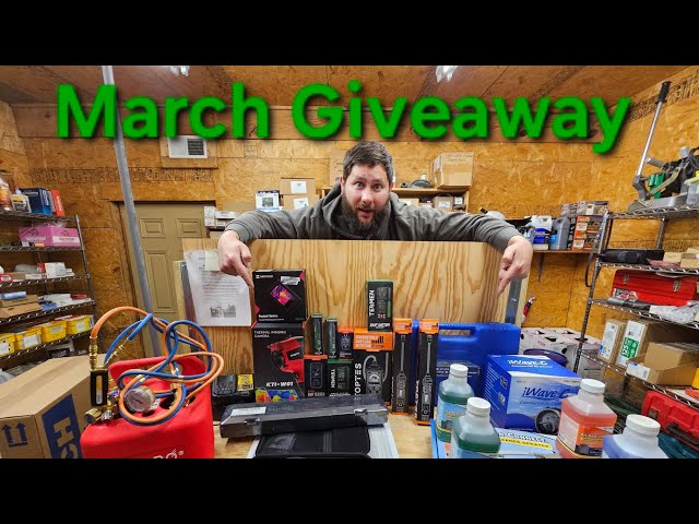 I want YOU to choose the March Giveaway Items! #giveaway #hvac