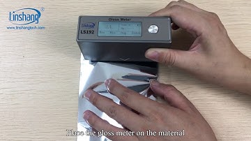 LS192 gloss meter operation