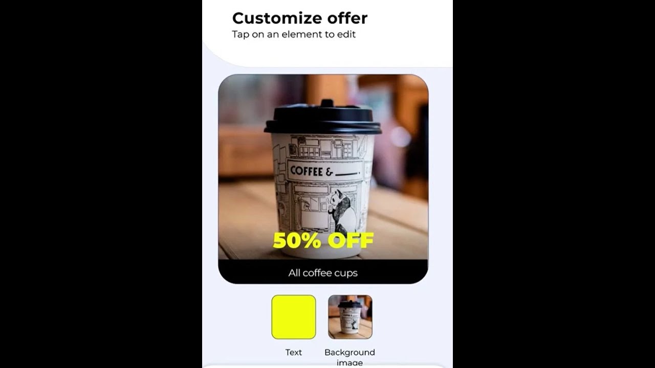 Create powerful mobile coupons for your business app and boost sales