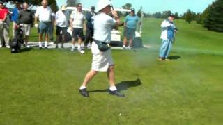 FAIL Rocket Powered Golf Club! Rocket Powered Golf Club At 100 000 Fps