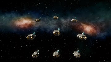 Nebulous Fleet Command: Mass Driver Swarm test