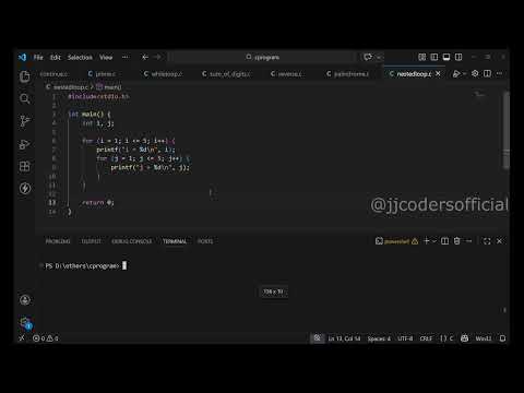 Nested loop in C programming