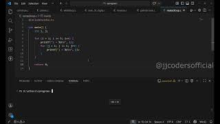 Nested loop in C programming