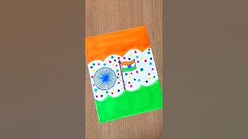 Indian Flag Drawing 🇮🇳 Happy Independence Day #shorts #shortvideo #youtubeshorts