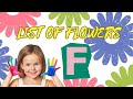 Flowers | Letter F | ABC | Alphabet