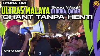 MEREMANG! Ultras Malaya chant tanpa henti di Qatar! Repect!