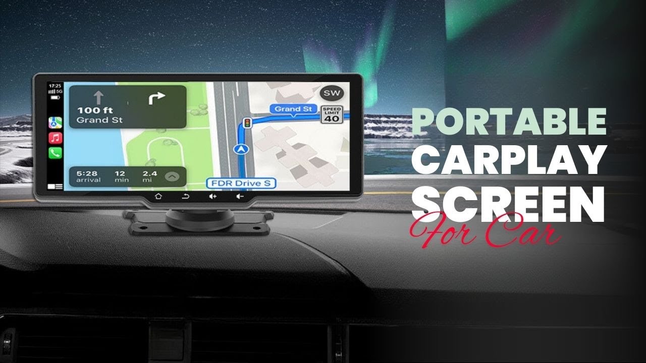 WERESOUND 10.26'' Portable Car Radio: Wireless CarPlay & Android Auto ...