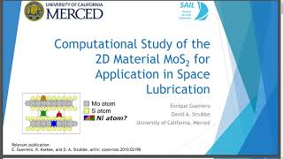 DFT Study of MoS2 for Application in Space Lubrication