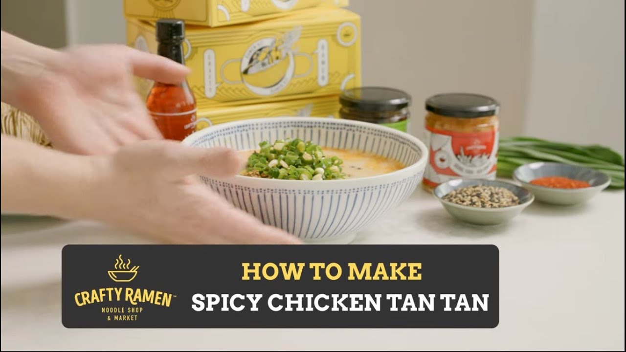 From Frozen Ramen Kit Instructional Chicken TanTan YouTube