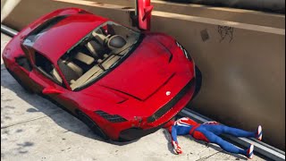 Gta V Spiderman Crazy Car Racing Fails & Crashes! Epic Stunts