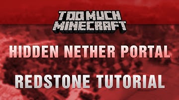 Minecraft: Hidden Nether Portal for MC 1.6.2 (Redstone Tutorial)