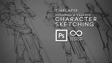 EP 13 - TIMELAPSE - Character Sketching - Valkryie Part 1