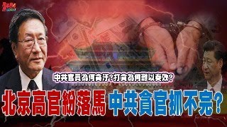 北京高官紛落馬中共貪官抓不完?中共官員為何貪汙?打貪為何難以奏效?