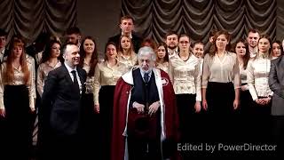 Visita di Placido Domingo all'Accademia di Musica di Kyiv 2019.