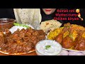 Spicy mutton curry with ricechicken biryaniraitaspicy food indian eating show l asmr mukbang l