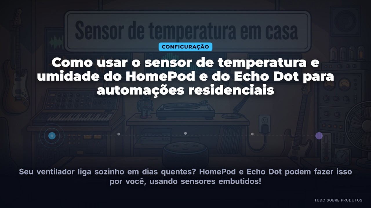 Capa: Automações 2026: HomePod e Echo Dot com Sensor de Temperatura e Umidade!