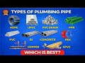 All Types of plumbing pipe Pipes || PVC, CPVC, PPR, Copper, UPVC, GI, HDPE, SWR, Pipes