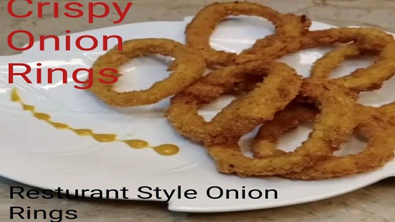Homemade Onion Rings ( Restaurant Style Onion Rings ) Super Crispy
