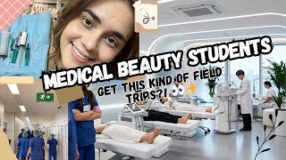 Medical Beauty Student In Korea Field Trip. Clinic Tour In Kore. Jobs In Clinic After Graduation.
