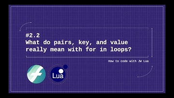 JW Lua 2.2: What do "keys", "values", and "pairs" mean with for in loops? | Finale Superuser