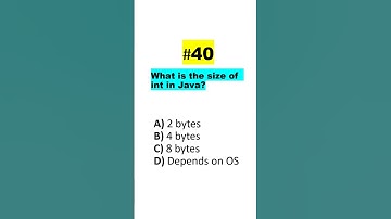Quiz-40 #crackjavainterview #LearnJava #java #quiz #interview #coding #spring #tricks #programming
