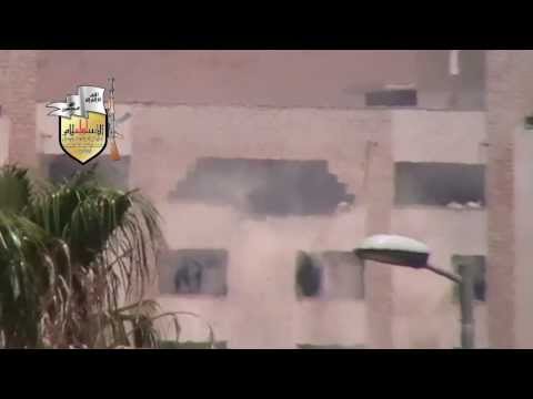 تدمير مدفع ال23 المعيق للتقدم في مدينة عدرا بصاروخ كونكورس