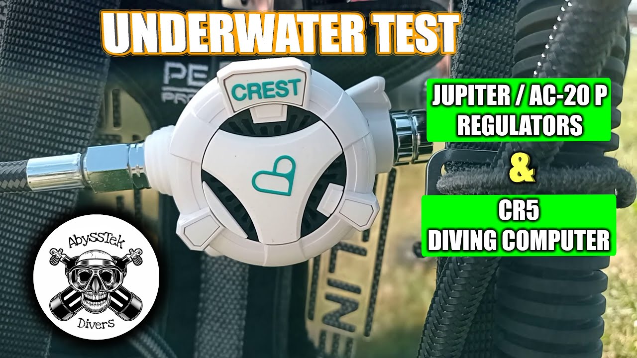 CREST REGULATORS JUPITER /AC20 P AND CREST CR5 UNDERWATER TEST YouTube