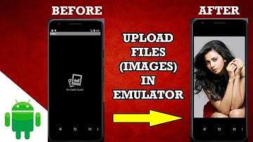 How to upload files,Images in android emulator file explorer or gallery in android studio