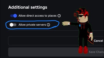Roblox | How To Enable Private Servers Into Your Own Game