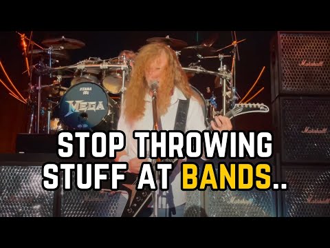 Dave Mustaine's Surprising Reaction to Throwing Stuff at Bands