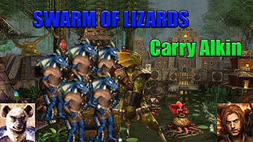 Heroes 3 HoTA - Alkin, master of Archers! Lizards on steroids on Jebus Outcast (1 hero)